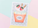 Cupcake Shaped Stamp & Metal Die Set