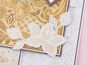 Sara Signature Antique Lace - Floral Lace Stamp Set