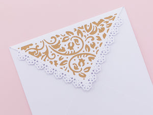 Sara Signature Antique Lace - Romantic Envelope Metal Die Set