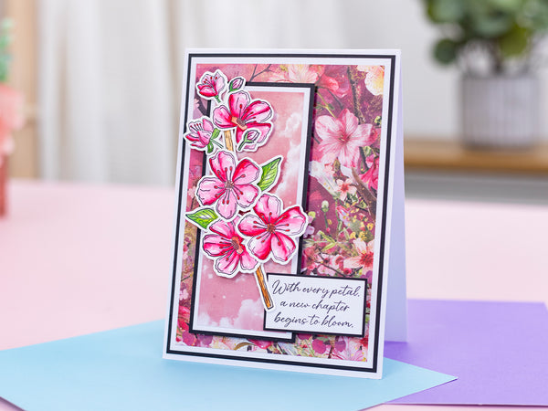 Natures Garden Lunar Blooms Stamp & Die - Floral Harmony