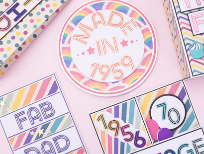 Retro Numbers Metal Die Set