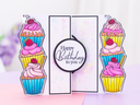 Cupcake Stack Stamp & Metal Die