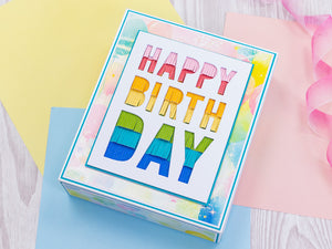 Crafter's Companion Birthday Celebrations Metal Dies - Decorative Fringing