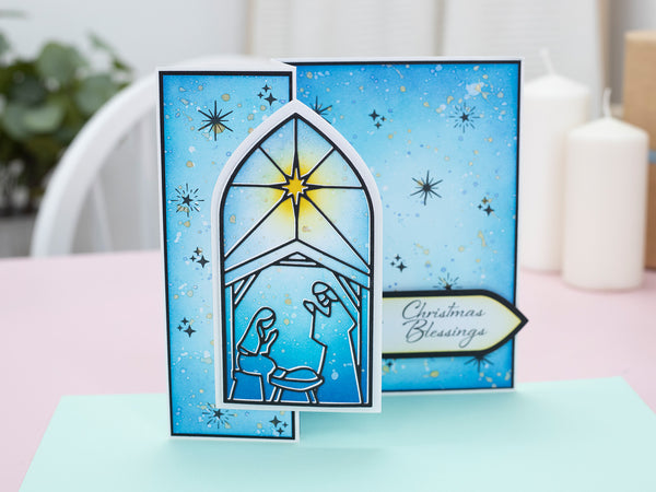 Nativity Stained Glass Window Metal Die Set