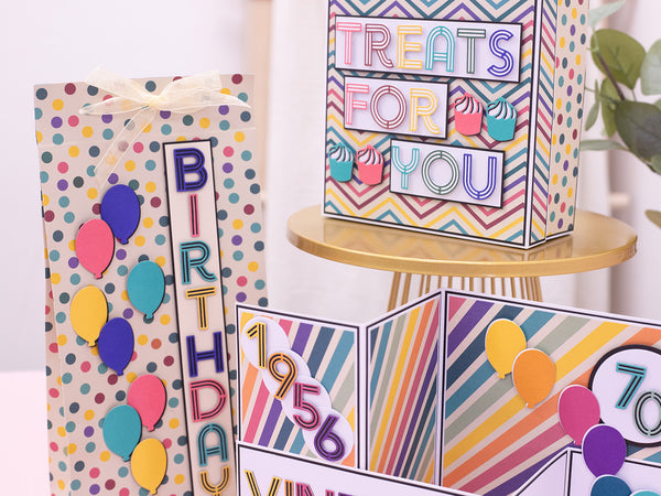 Retro Rainbow Paper Pad 12