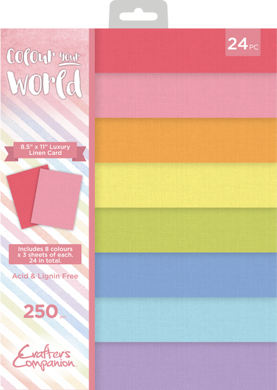 Colour Your World - Luxury Linen Card 8.5x11