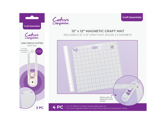 Circle Cutter and 12" Magnetic Cutting Mat