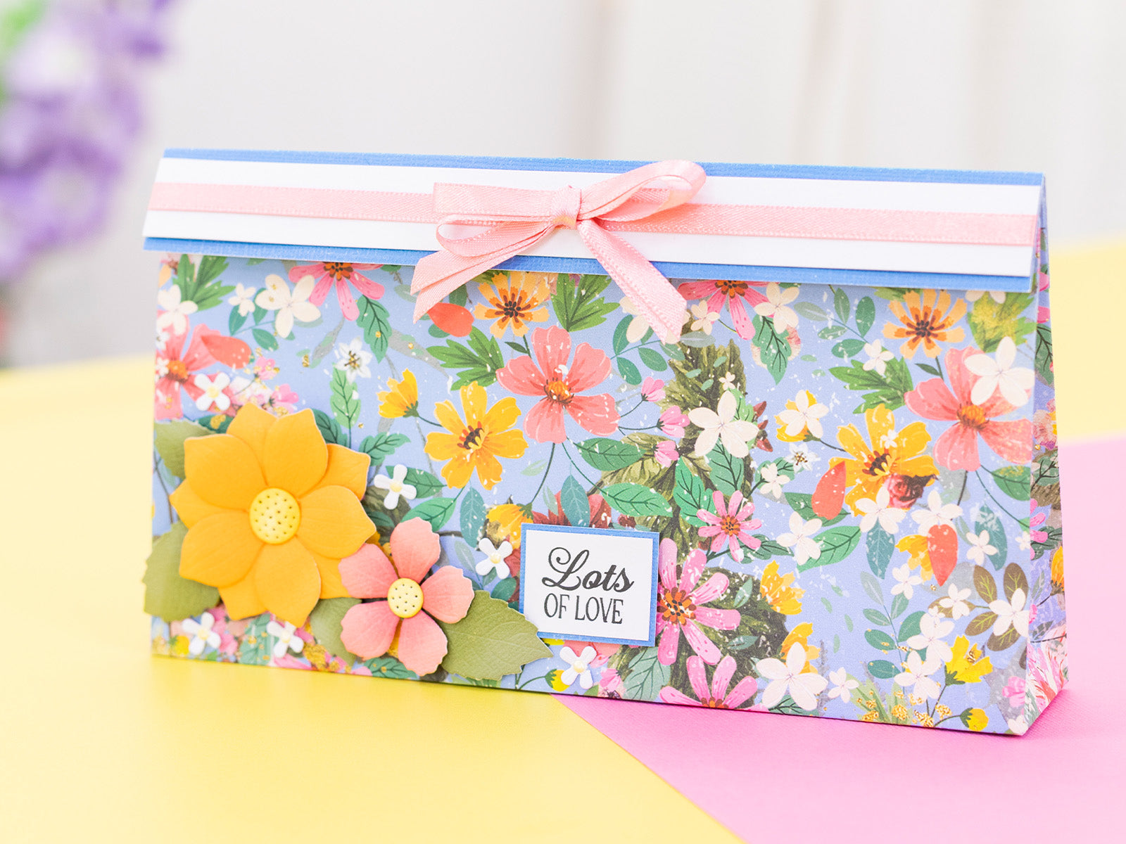 Spring Floral Print Paper Pad - 12" x 12"