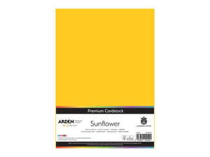 Arden Creative Studio Premium Cardstock Sunflower Yellow A4 - 20 Pack