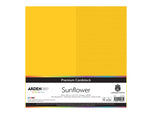 Arden Creative Studio Premium Cardstock Sunflower Yellow 12" x 12" - 20 Pack