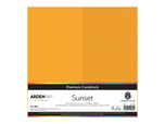 Arden Creative Studio Premium Cardstock Sunset Orange 12" x 12" - 20 Pack