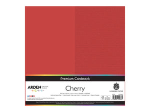 Arden Creative Studio Premium Cardstock Cherry Red 12" x 12" - 20 Pack