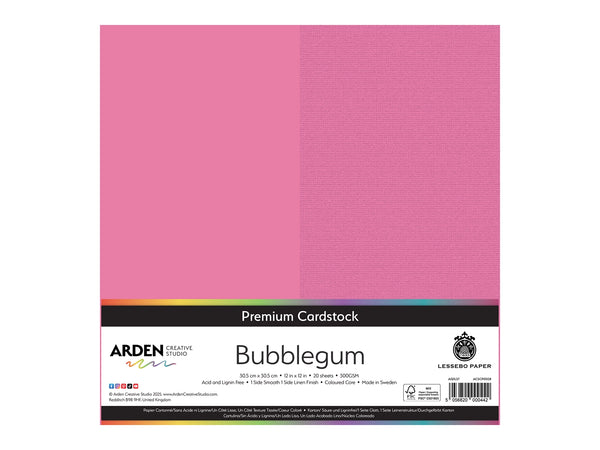 Arden Creative Studio Premium Cardstock Bubblegum Pink 12