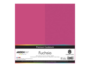Arden Creative Studio Premium Cardstock Fuchsia Pink 12" x 12" - 20 Pack