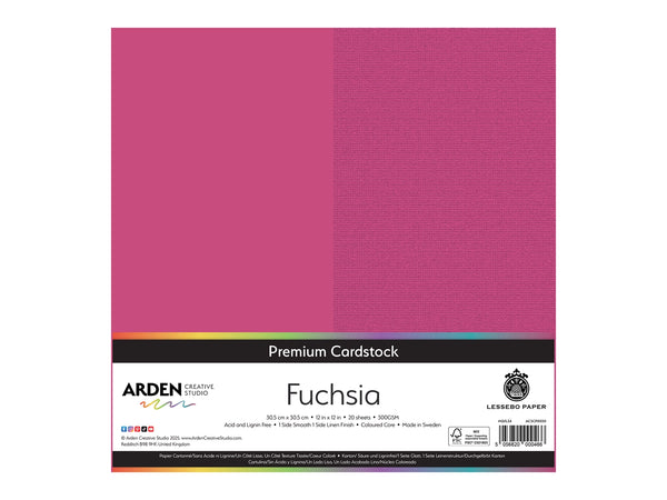 Arden Creative Studio Premium Cardstock Fuchsia Pink 12