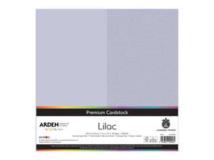 Arden Creative Studio Premium Cardstock Lilac Purple 12" x 12" - 20 Pack