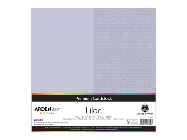 Arden Creative Studio Premium Cardstock Lilac Purple 12