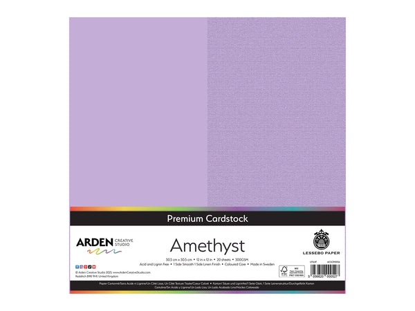 Arden Creative Studio Premium Cardstock Amethyst Purple 12