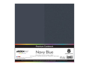 Arden Creative Studio Premium Cardstock Navy Blue 12" x 12" - 20 Pack