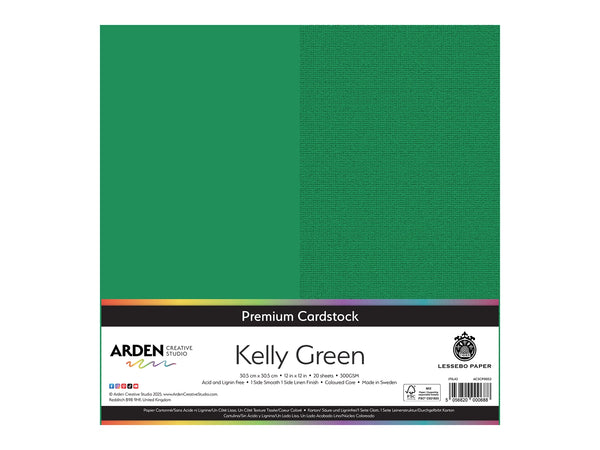 Arden Creative Studio Premium Cardstock Kelly Green 12