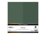 Arden Creative Studio Premium Cardstock Moss Green 12" x 12" - 20 Pack