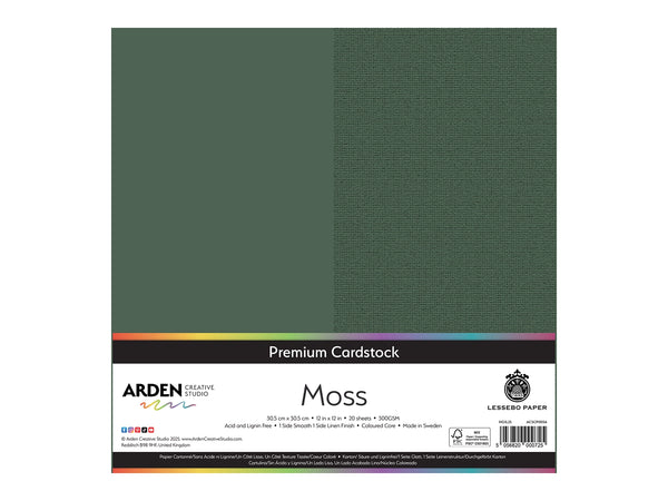 Arden Creative Studio Premium Cardstock Moss Green 12