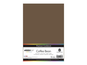 Arden Creative Studio Premium Cardstock Coffee Bean Brown A4 - 20 Pack