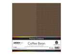 Arden Creative Studio Premium Cardstock Coffee Bean Brown 12" x 12" - 20 Pack