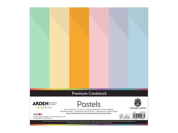 Arden Creative Studio Premium Cardstock Pastels 12