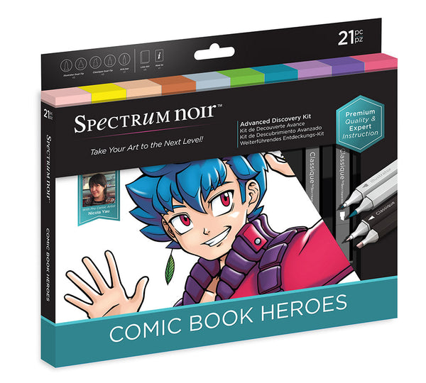Spectrum Noir Adv Discovery Kit - Comic Book Heroes -Crafter's Companion US