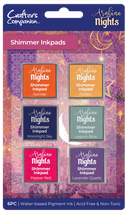 Arabian Nights - Shimmer Inkpads - 6 pack