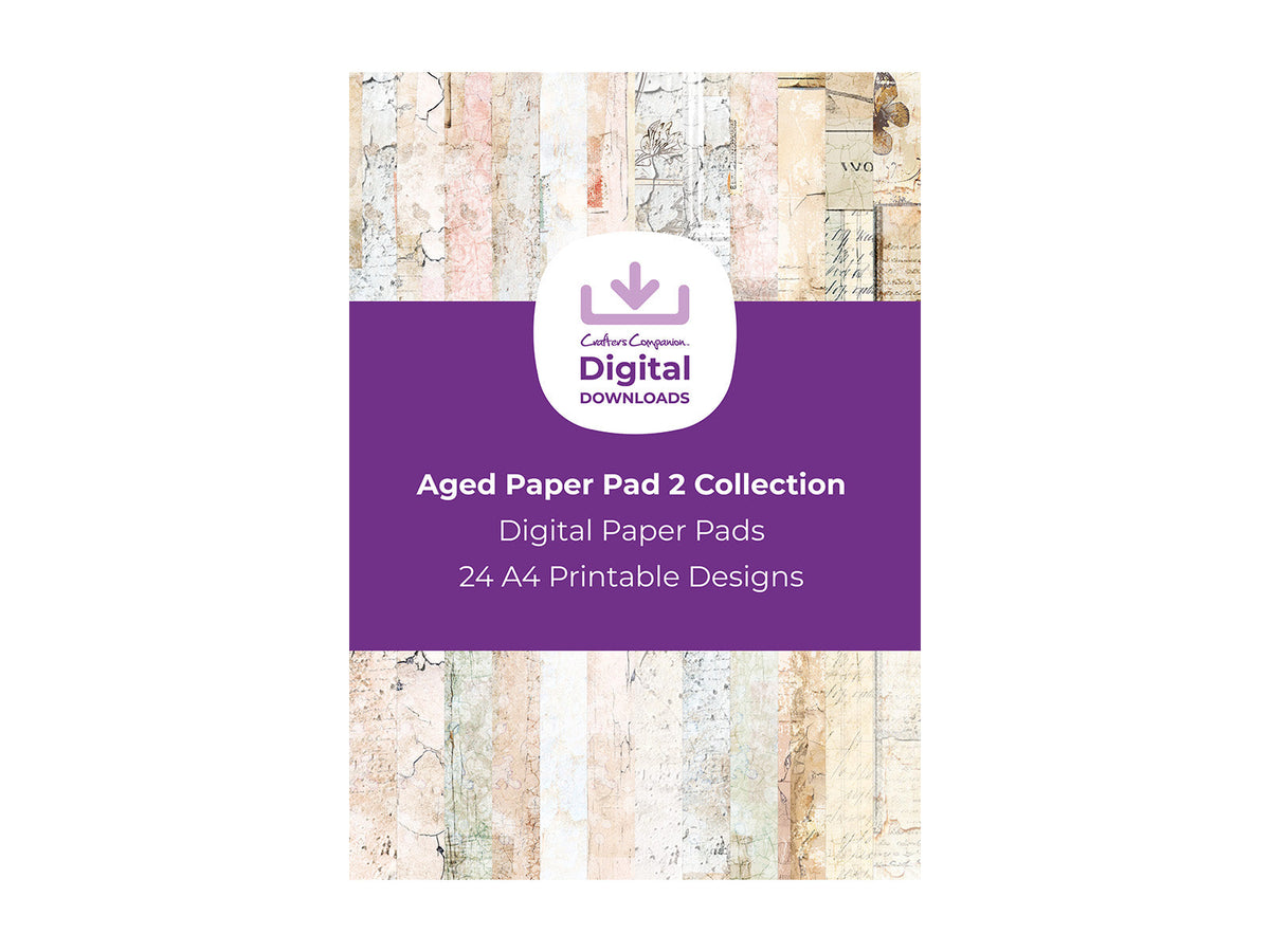 Aged Paper Pad 2 Collection - Digital Paper Pad | Crafter's Companion US