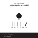 ArtLiner by Spectrum Noir - Black (6pc)