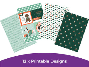 Violet Studios Merry Woofmas - Digital Paper Pad