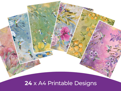 Hummingbird Collection - Digital Paper Pad