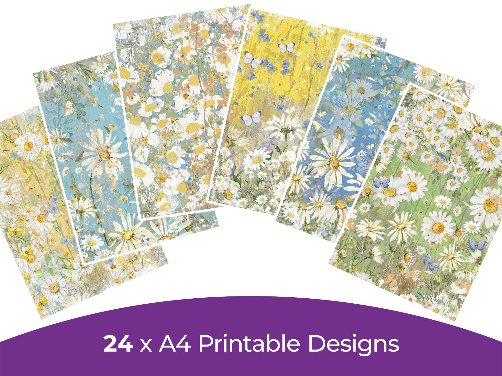 Daisies Collection - Digital Paper Pad