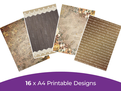 Rustic Wedding Collection - Digital Paper Pad