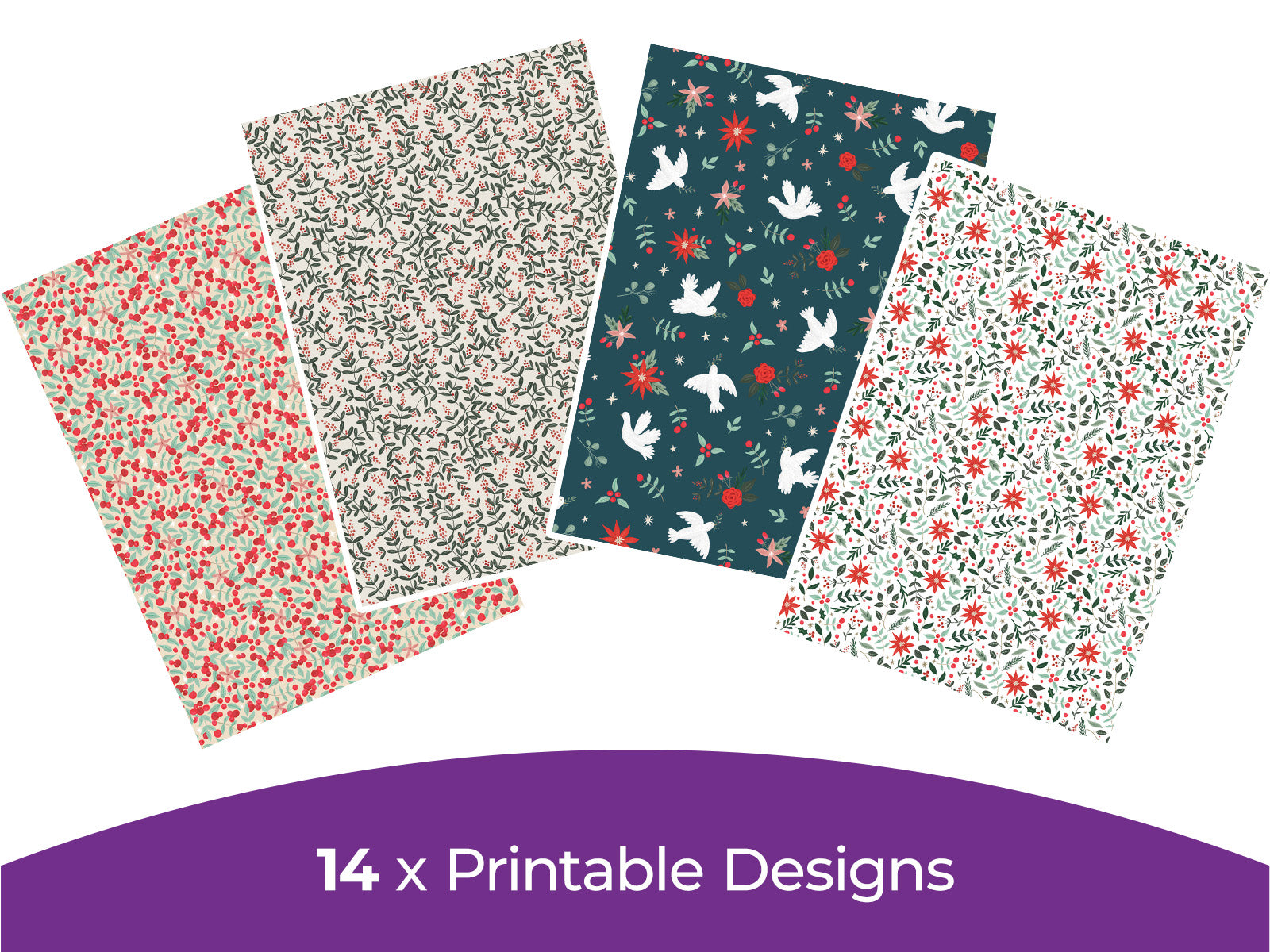 Violet Studios Festive Folk Collection - Digital Paper Pad