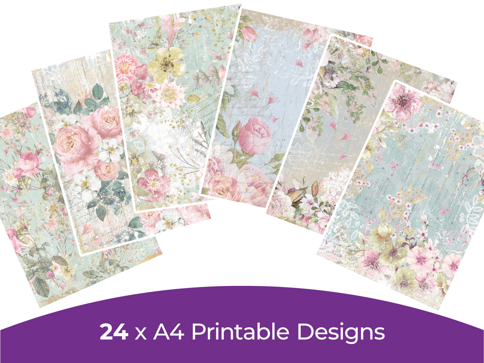 Summer Blooms Collection - Digital Paper Pad