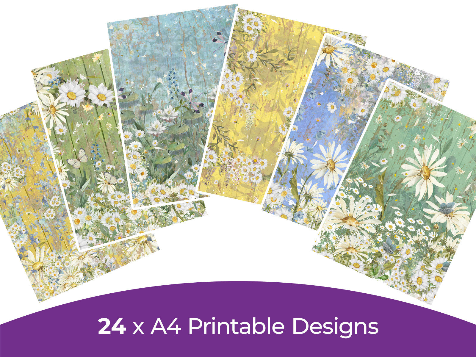 Daisies Collection - Digital Paper Pad