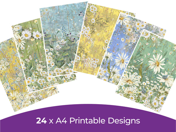 Daisies Collection - Digital Paper Pad