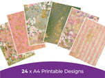 Vintage Rose Collection - Digital Paper Pad