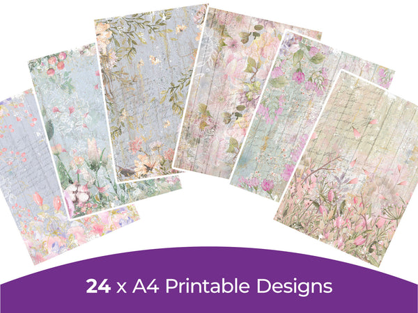 Summer Blooms Collection - Digital Paper Pad