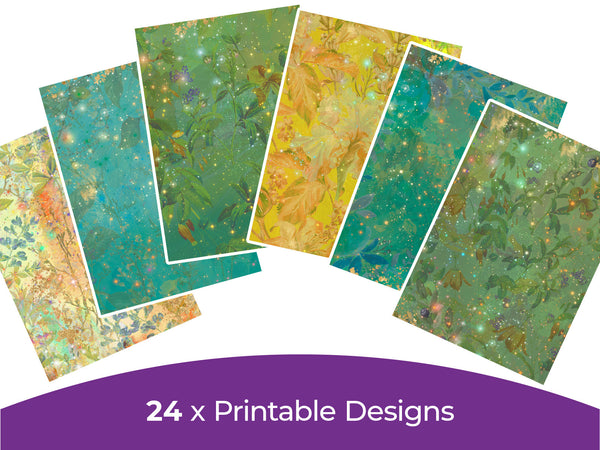 Nature's Garden Kingfisher Collection - Digital Paper Pad