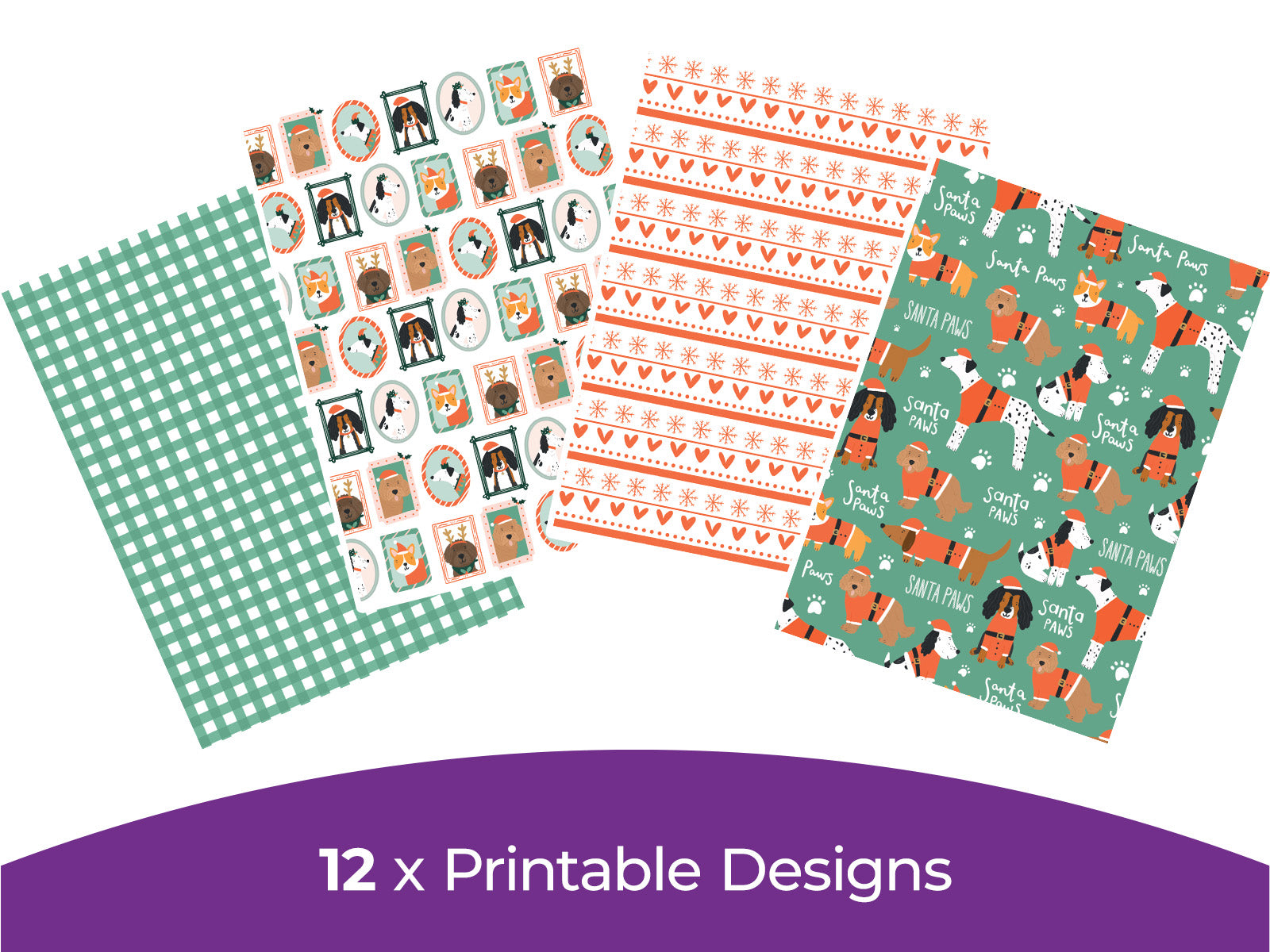 Violet Studios Merry Woofmas - Digital Paper Pad