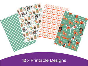 Violet Studios Merry Woofmas - Digital Paper Pad