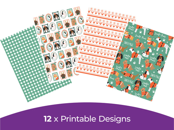 Violet Studios Merry Woofmas - Digital Paper Pad