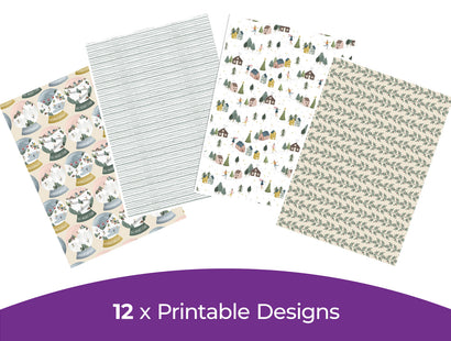 Violet Studios Ski Lodge - Digital Paper Pad