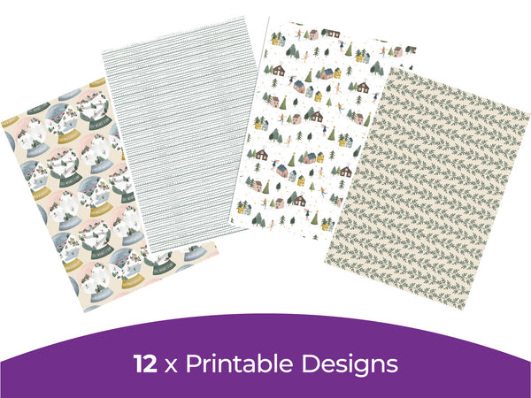 Violet Studios Ski Lodge - Digital Paper Pad