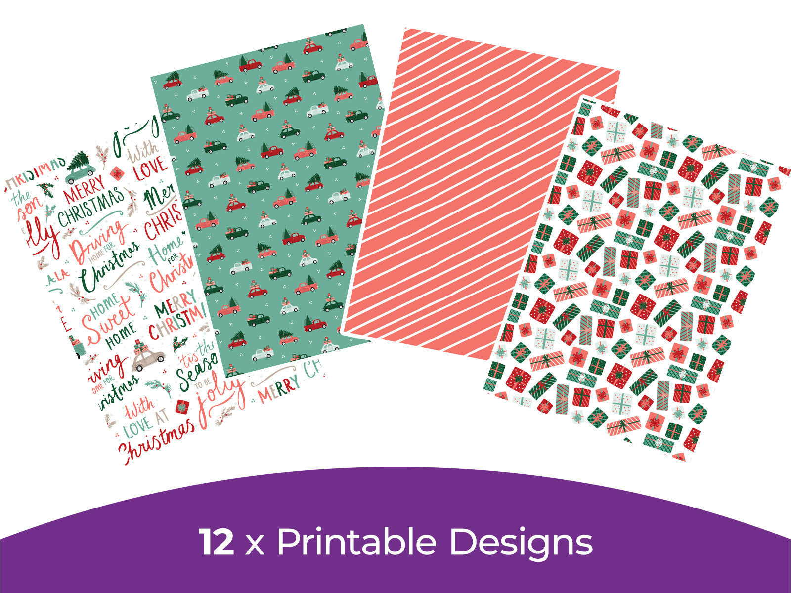 Violet Studios Home For Christmas - Digital Paper Pad